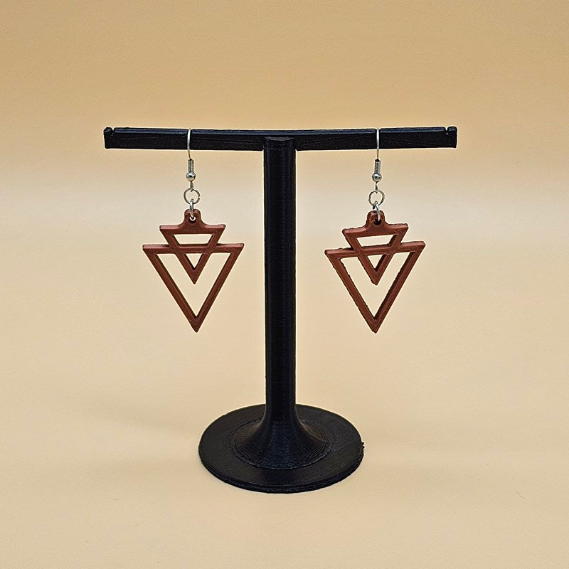 Double Triangle Earrings