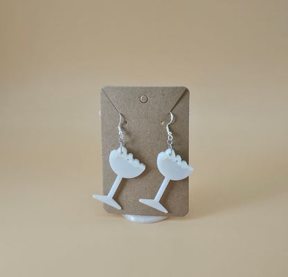 Coupe Wine Glass Earrings