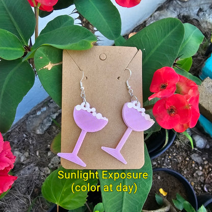 Coupe Wine Glass Earrings