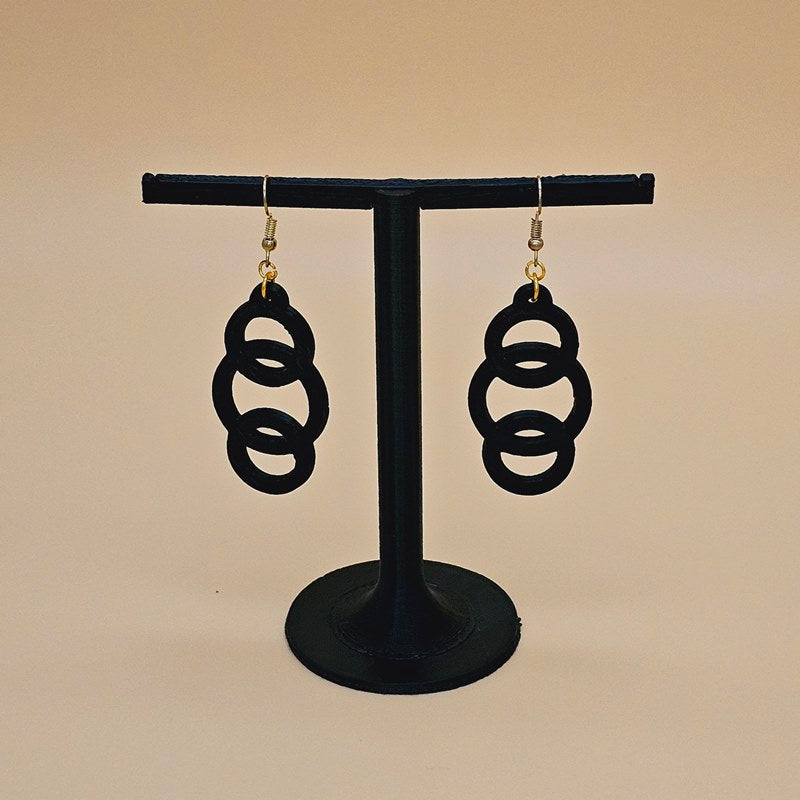 Criss Cross Circle Earrings