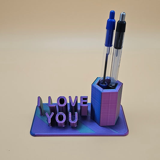 Tridimensional "I Love You" phrase with side vase