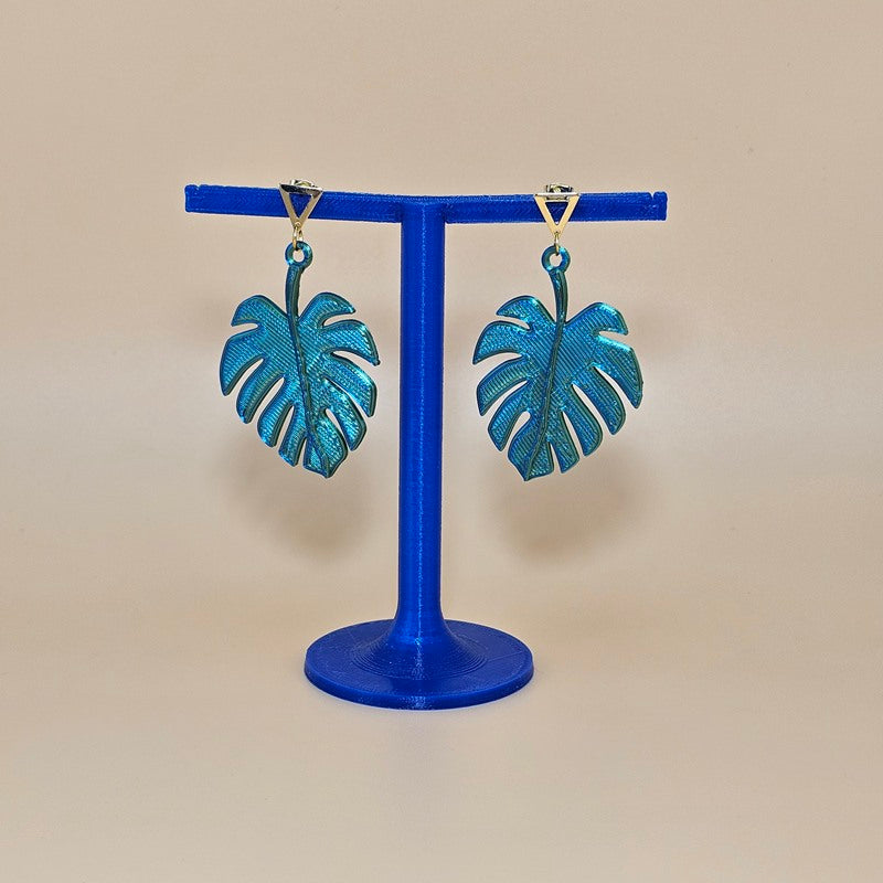 IU Monstera Leaf earrings