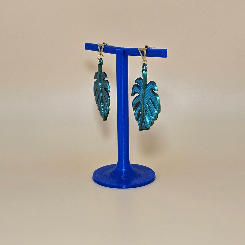 IU Monstera Leaf earrings