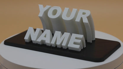 Placa de identificación 3D personalizada